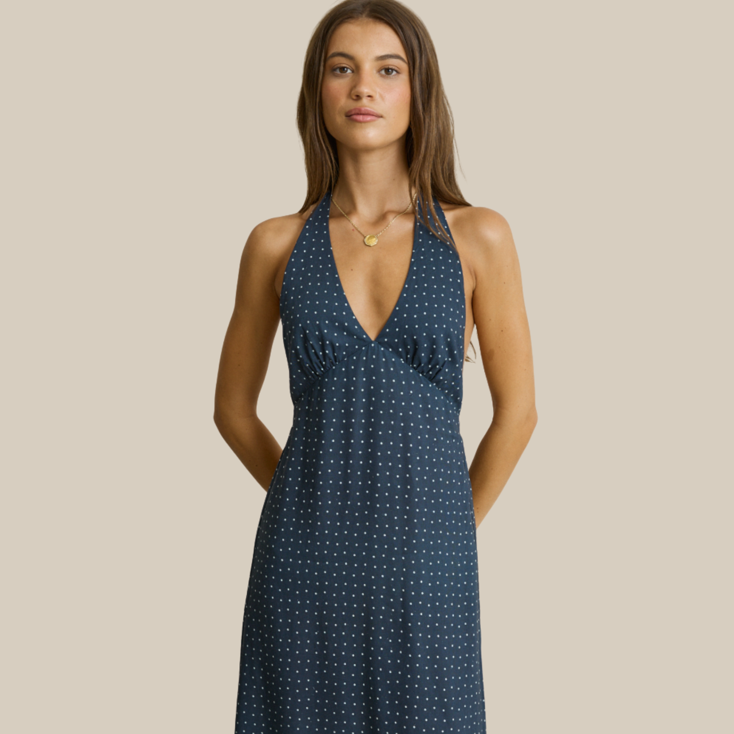Rhythm Maisy Halter Maxi Dress