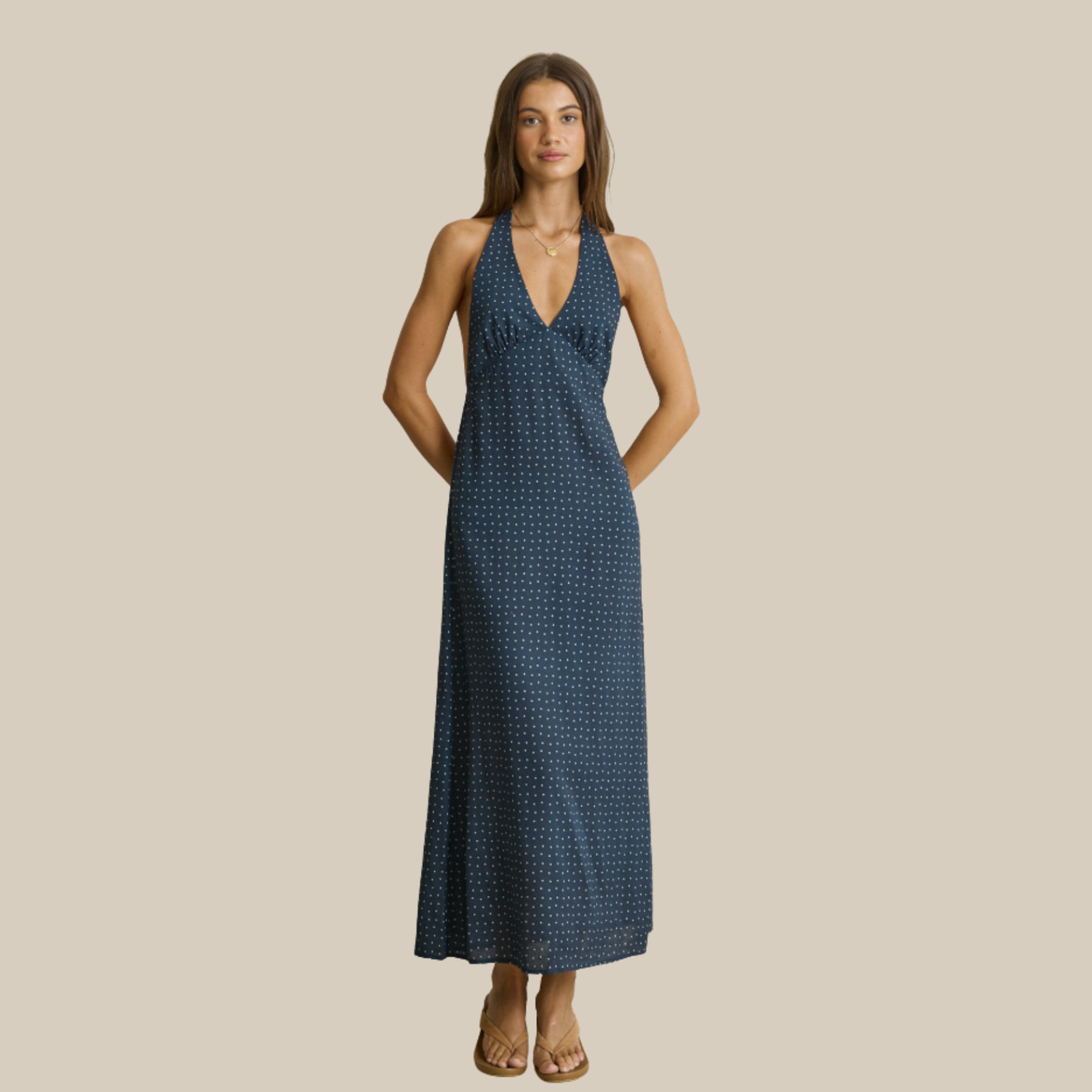 Rhythm Maisy Halter Maxi Dress