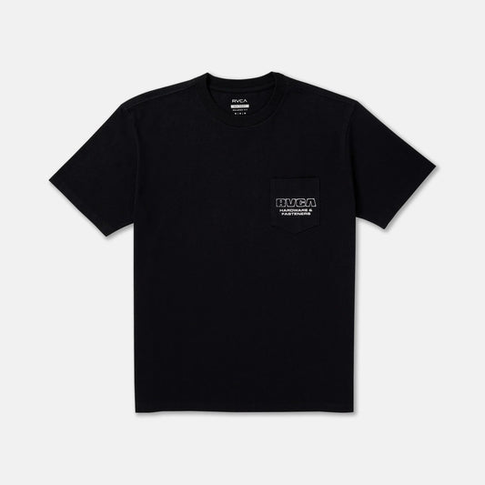 RVCA Fasteners Pocket Short Sleeve Tee