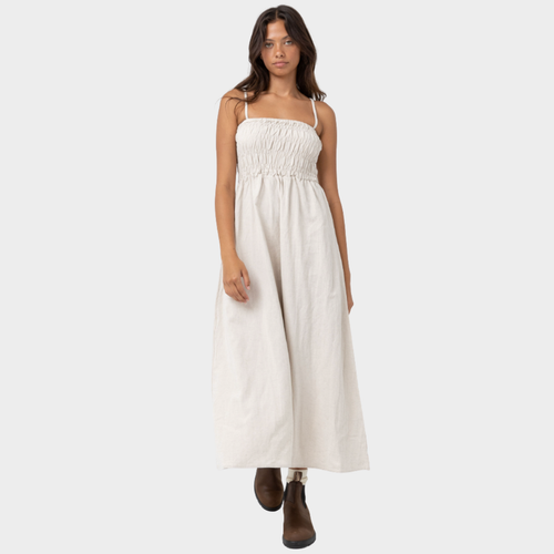 Rhythm Classic Shirred Midi Dress