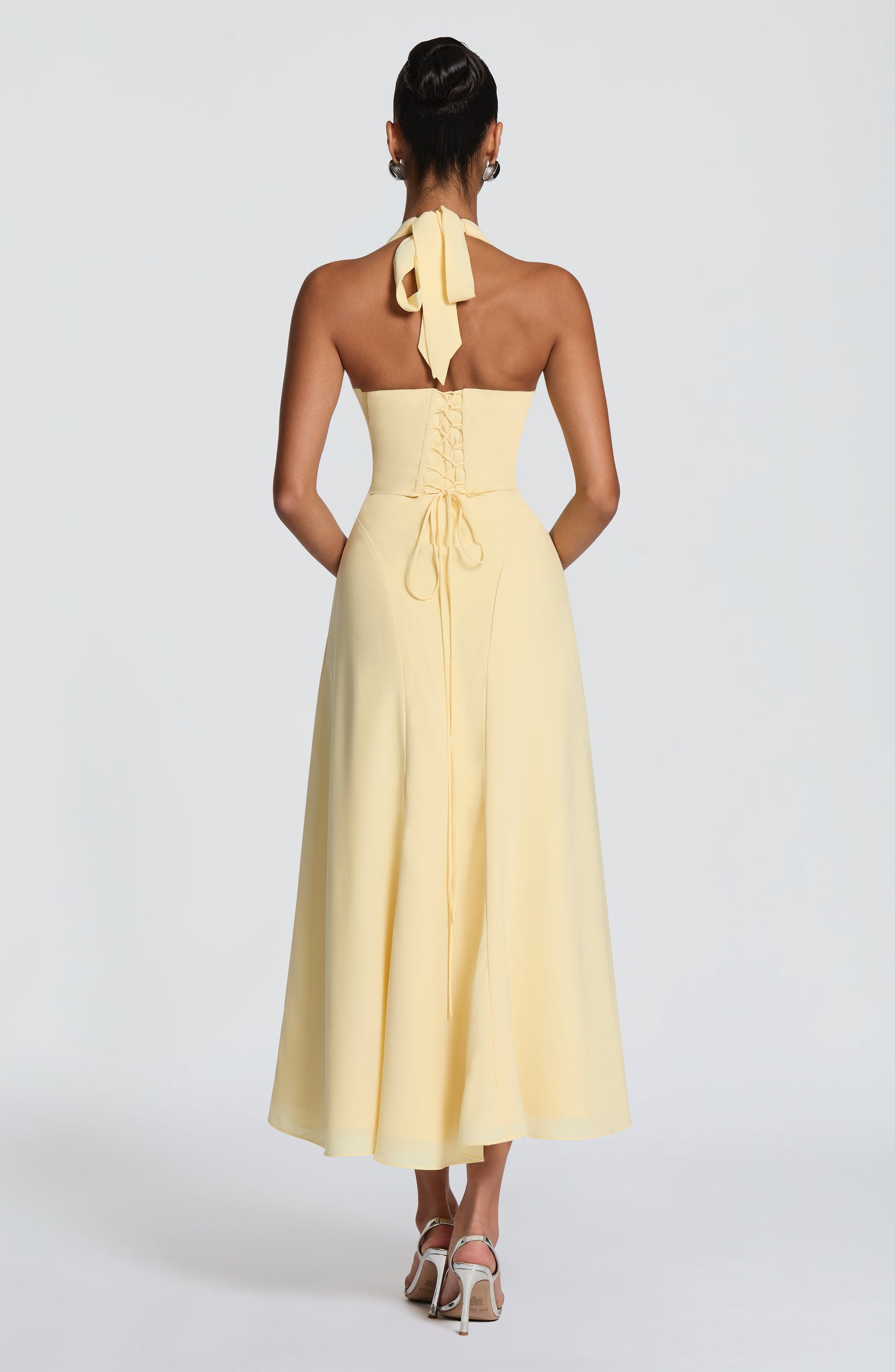Hayden Midi Dress - Lemon