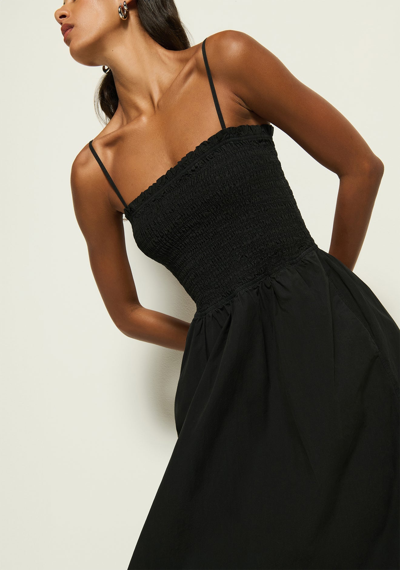 Nation LTD Sibelle Smocked Midi Dress