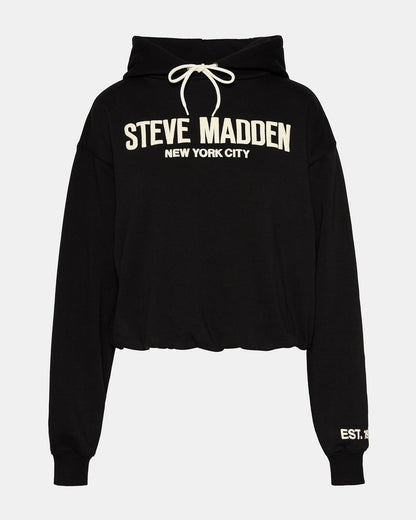 SM LOGO HOODIE BLACK