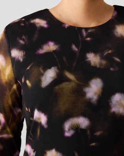 BLISS DRESS BLACK DITSY FLORAL
