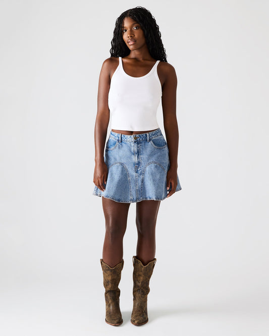 MELANY DENIM SKIRT FOREVER BLUE