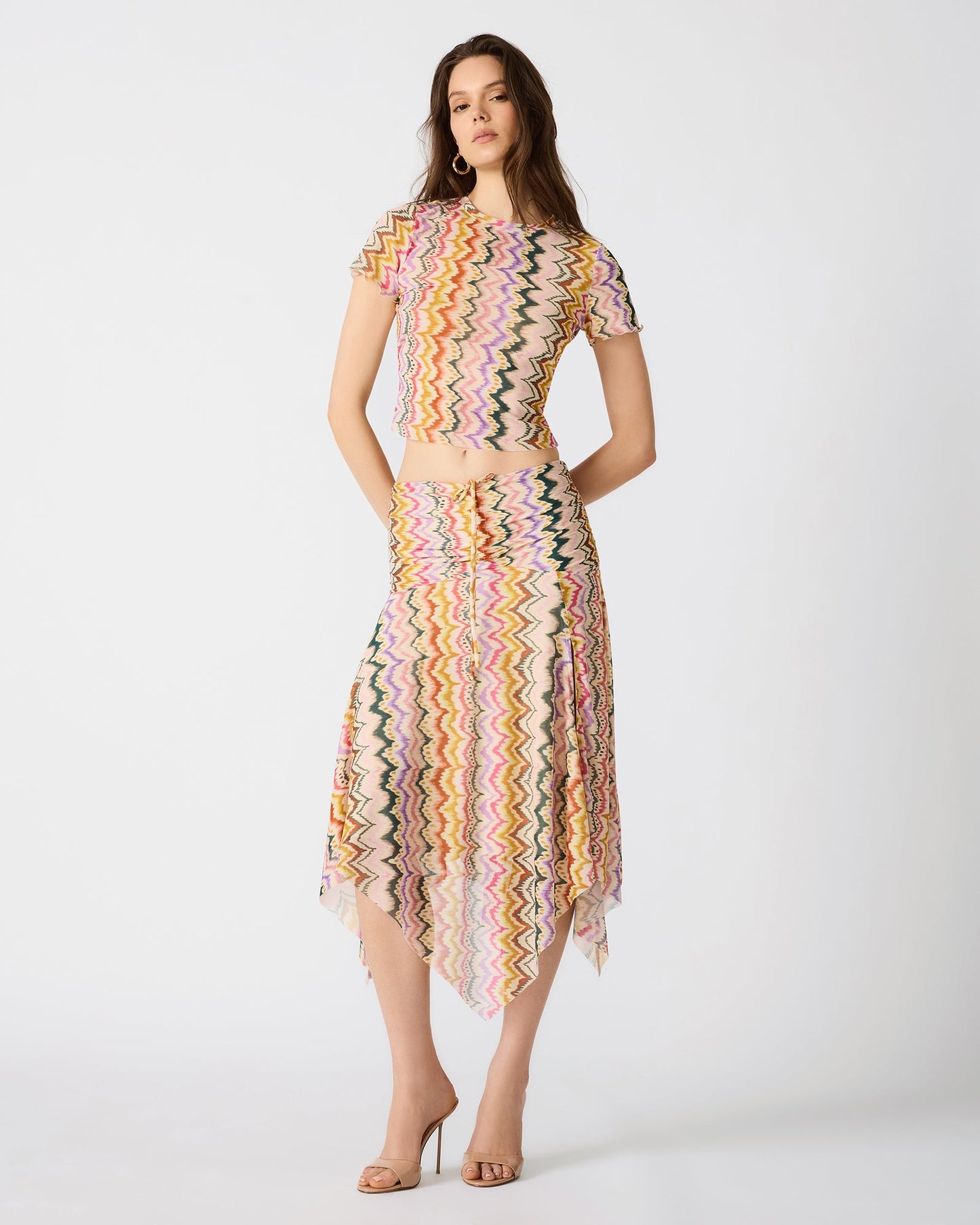 LARKE KNIT TOP RAINBOW VISION