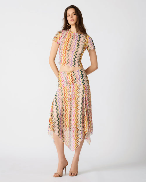 LARKE KNIT TOP RAINBOW VISION