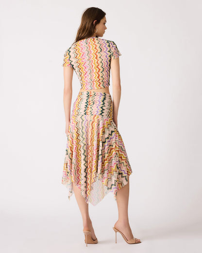 LARKE KNIT TOP RAINBOW VISION