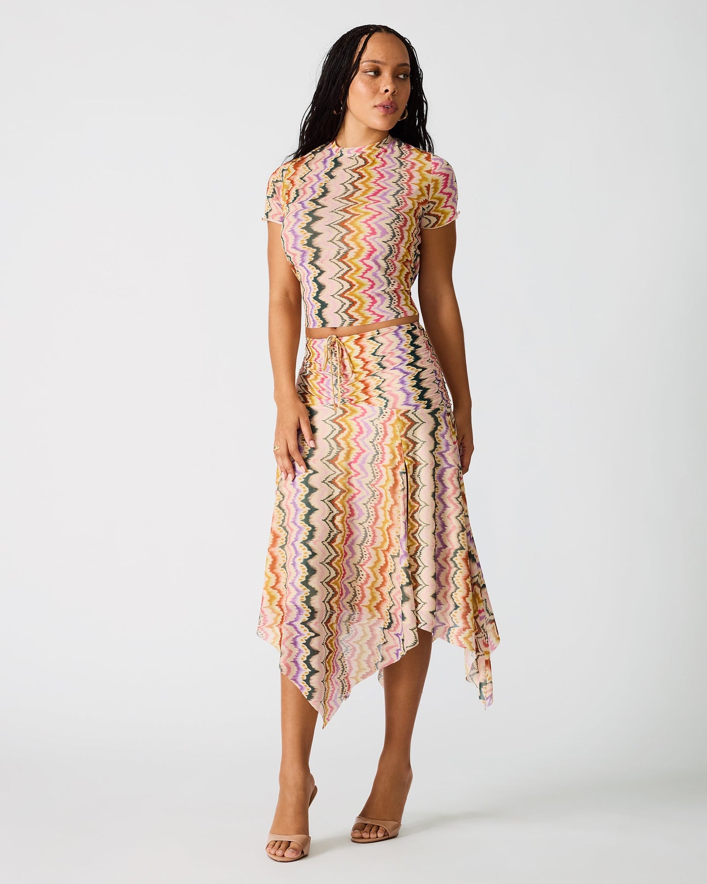 LARKE KNIT TOP RAINBOW VISION