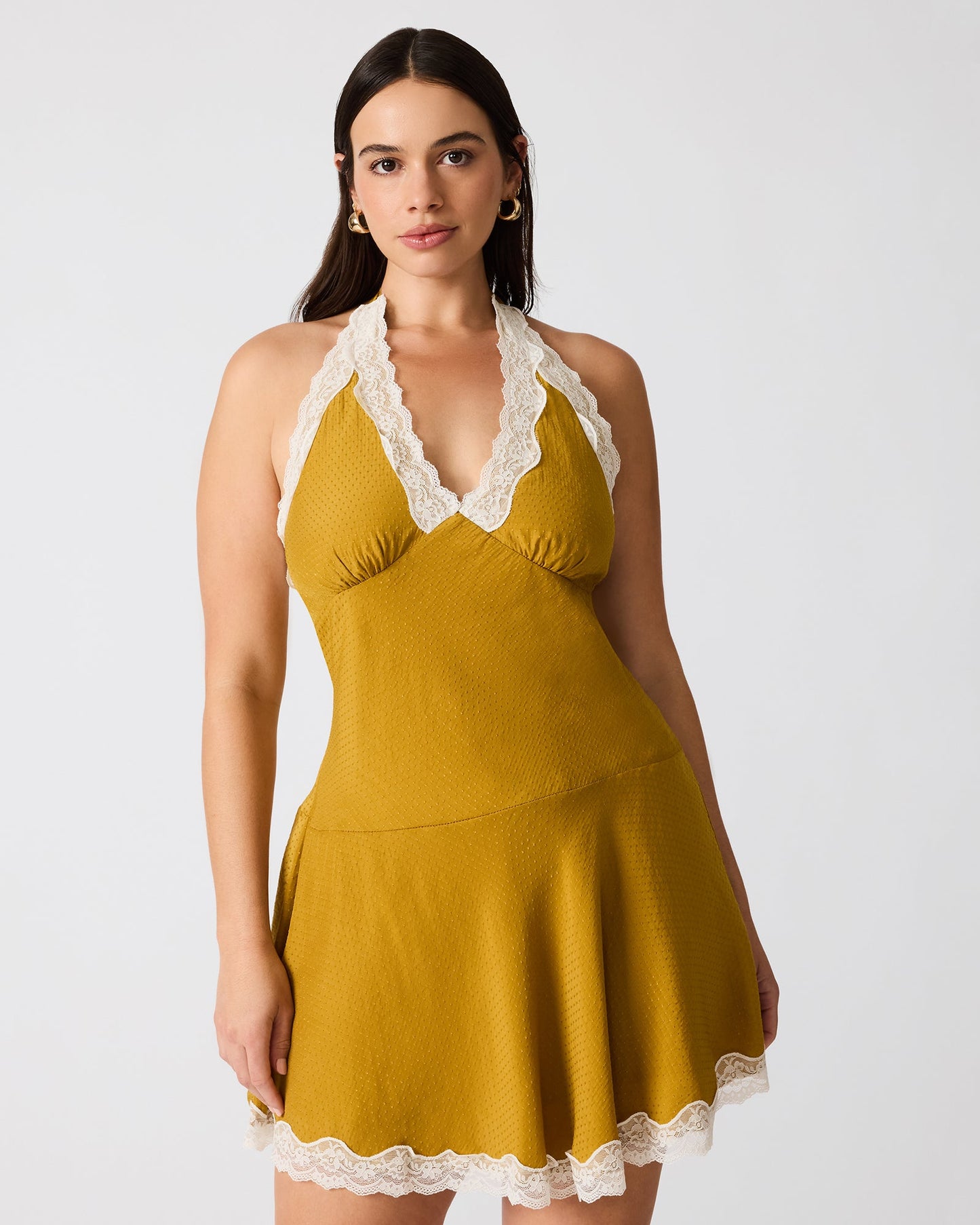 LIZA DRESS THYME GREEN