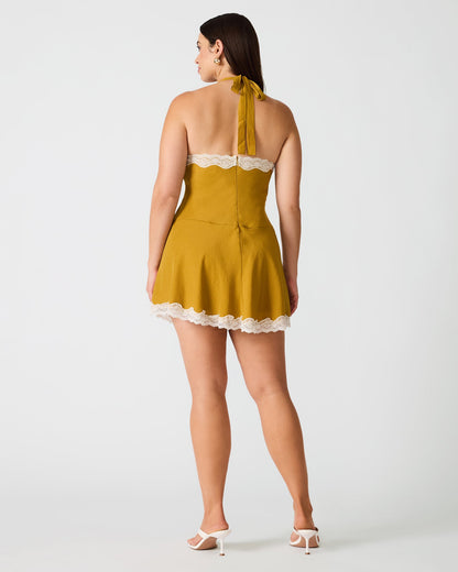 LIZA DRESS THYME GREEN
