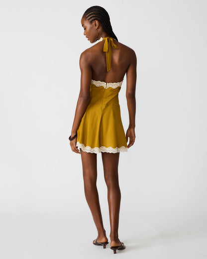LIZA DRESS THYME GREEN