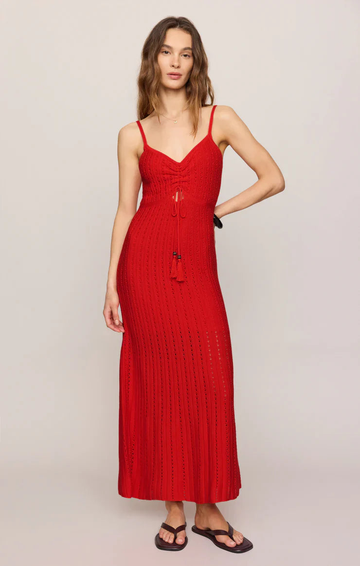 Sunda Crochet Midi Dress
