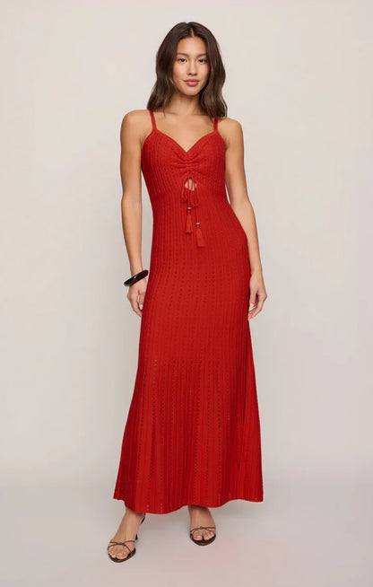 Sunda Crochet Midi Dress