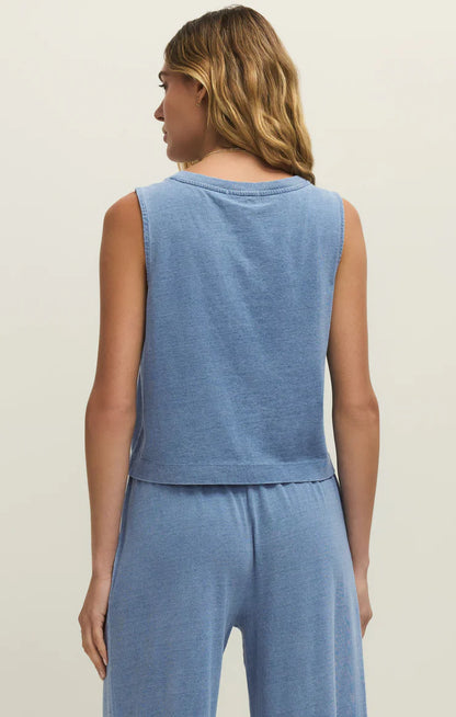 Sloane V-Neck Denim Tank