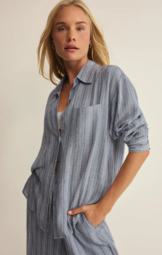 The Perfect Striped Button Up