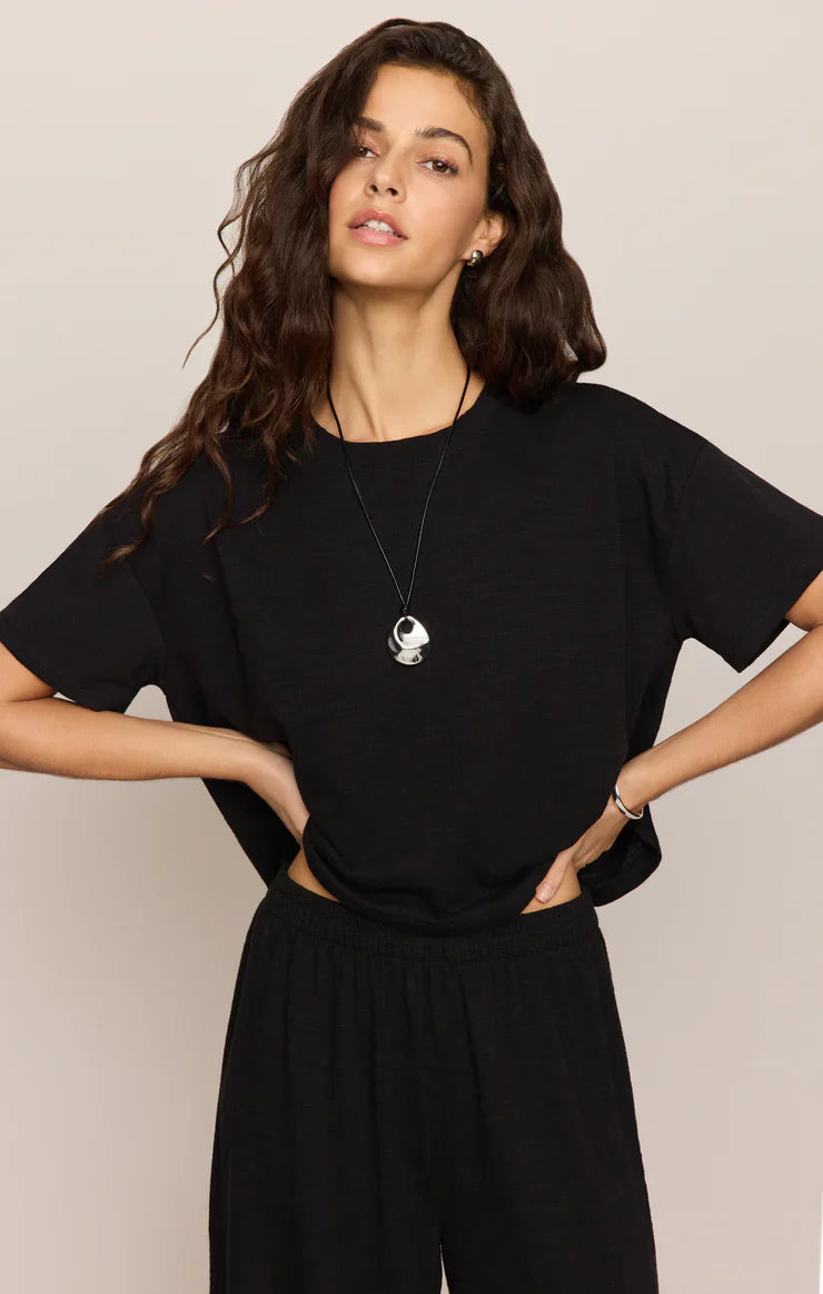 Sway Textured Cropped Tee