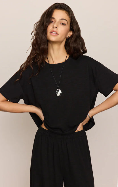 Sway Textured Cropped Tee