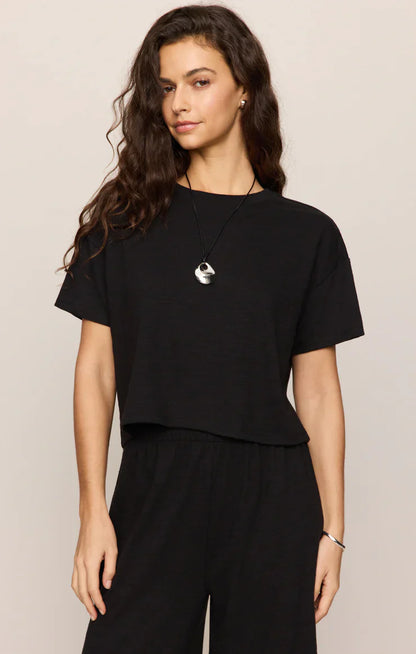 Sway Textured Cropped Tee
