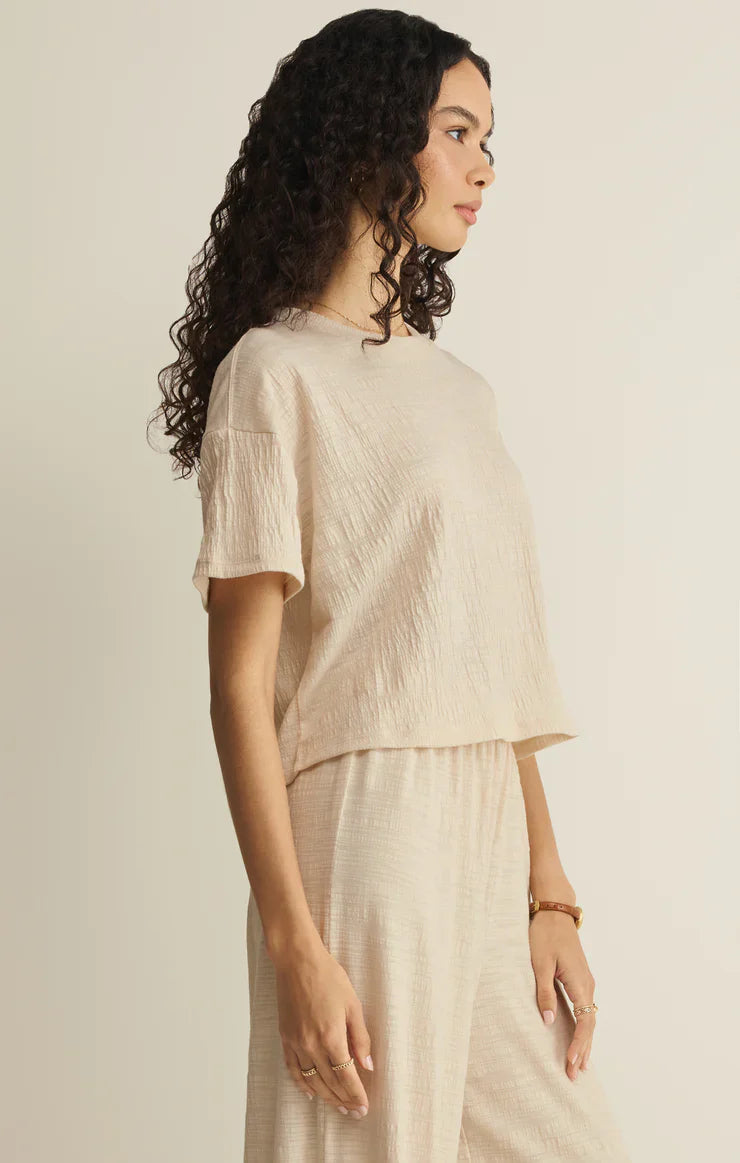 Sway Textured Cropped Tee