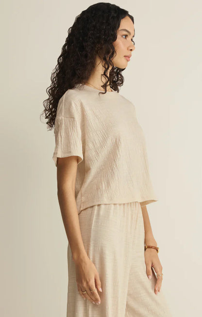 Sway Textured Cropped Tee