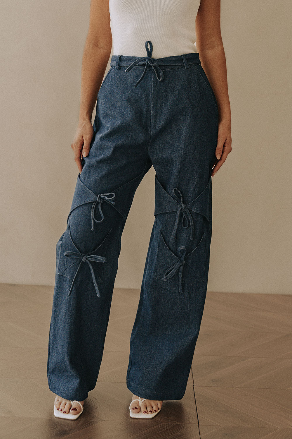 Poet Denim Pants - Dark Blue