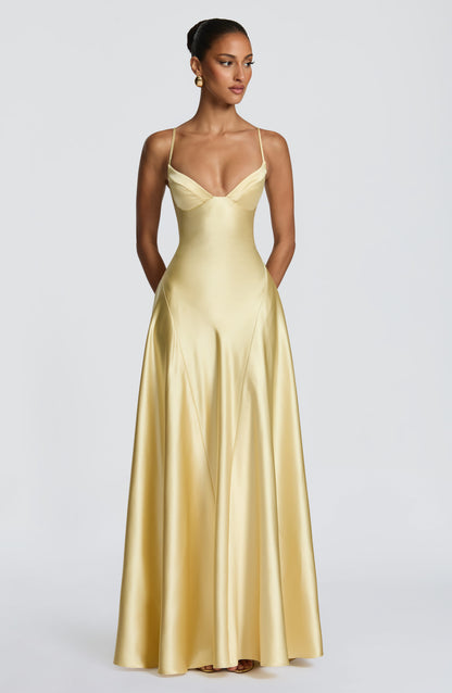 Asterin Maxi Dress - Lemon