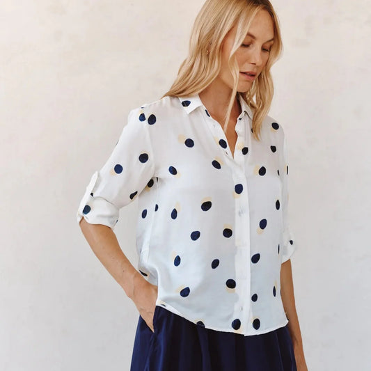 Bella Dahl Clean Split Back Button Down