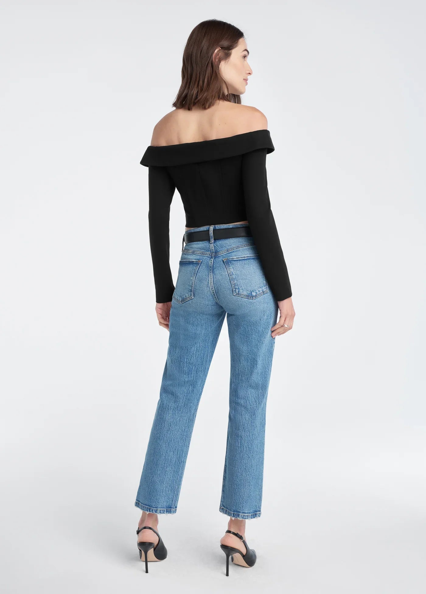 Favorite Daughter The Dot Mid Rise Straight Ankle Women's Jeans