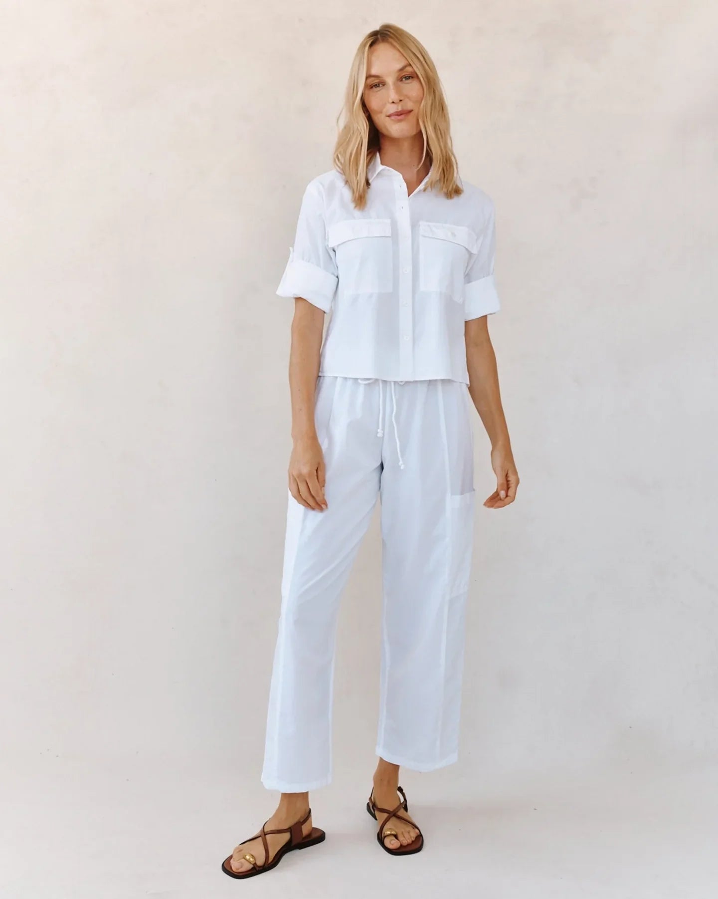 Bella Dahl Long Sleeve Crop Utility Shirt