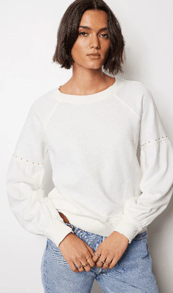 Micro Stud Raglan Pullover