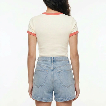 Lexi Rib Ringer Tee