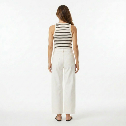 Lexi Rib Sun-In High Neck Crop Tank