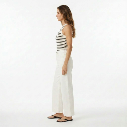 Lexi Rib Sun-In High Neck Crop Tank