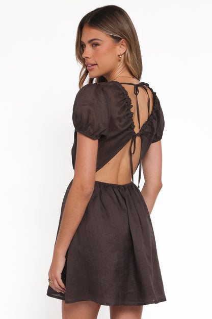 Arista Mini Dress - Espresso