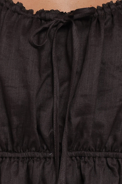 Arista Mini Dress - Espresso