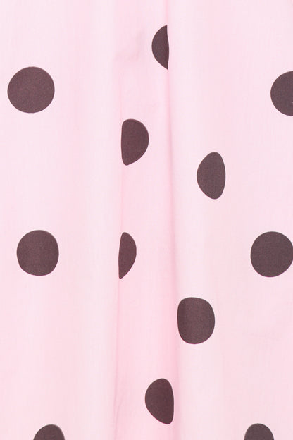 Bertine Mini Dress - Pink Polka Dot