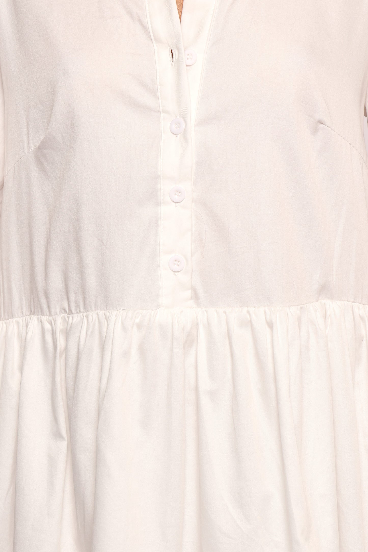 Carlotta Long Sleeve Mini Dress - White