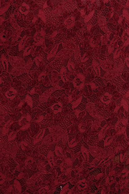 Lorde Midi Dress - Burgundy Lace