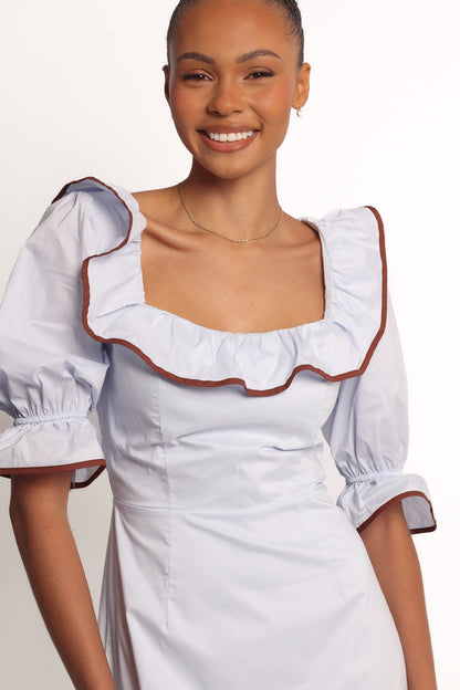 Marilla Mini Dress - Pale Blue