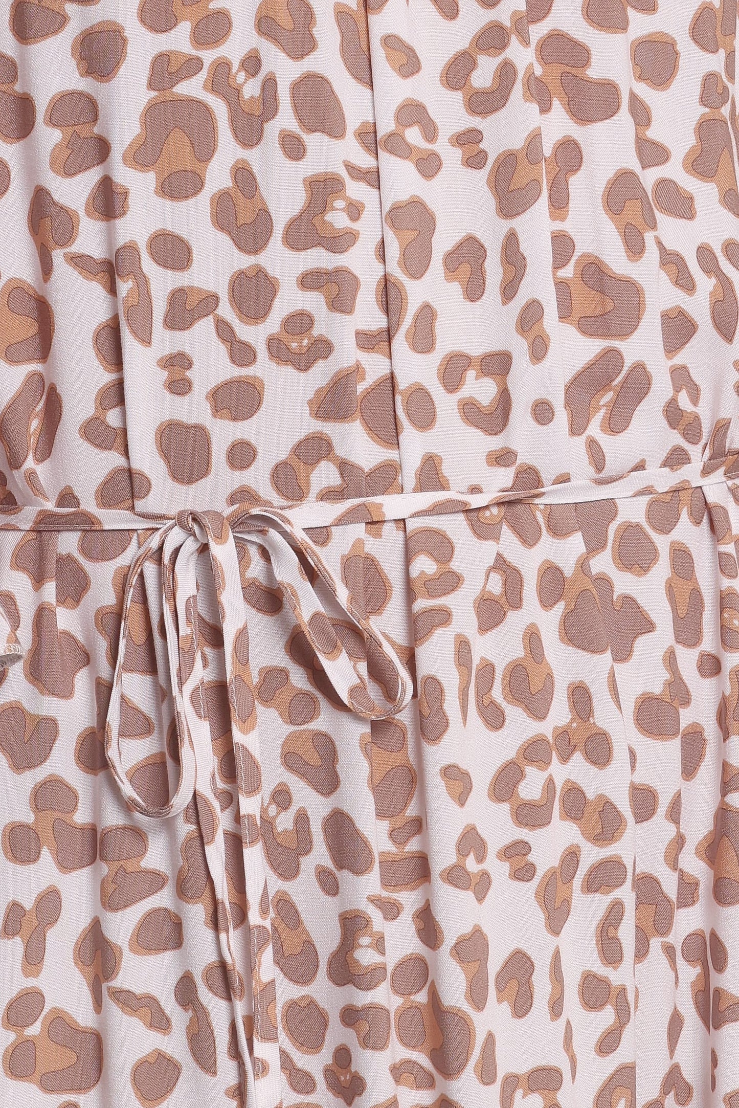 Rhody Off Shoulder Maxi Dress - White Leopard
