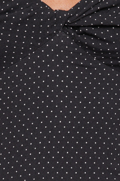 Shanice Maxi Dress - Black Polka Dot
