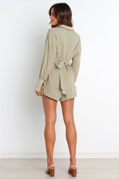 Becky Romper - Sage
