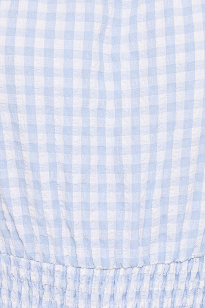 Felicity Romper - Blue Gingham