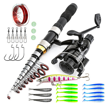 ⏳🔥LIMITED-TIME 50% OFF! ⏰Complete Travel Fishing Gear Set & Carrying Bag🎣