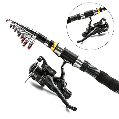 ⏳🔥LIMITED-TIME 50% OFF! ⏰Complete Travel Fishing Gear Set & Carrying Bag🎣