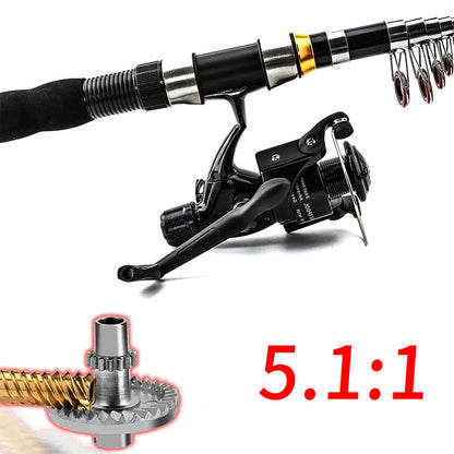 ⏳🔥LIMITED-TIME 50% OFF! ⏰Complete Travel Fishing Gear Set & Carrying Bag🎣