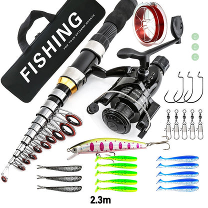 ⏳🔥LIMITED-TIME 50% OFF! ⏰Complete Travel Fishing Gear Set & Carrying Bag🎣